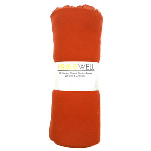 Home Well  Fleece Blanket Double 220gsm  Assorted Colour and  Assorted Design
