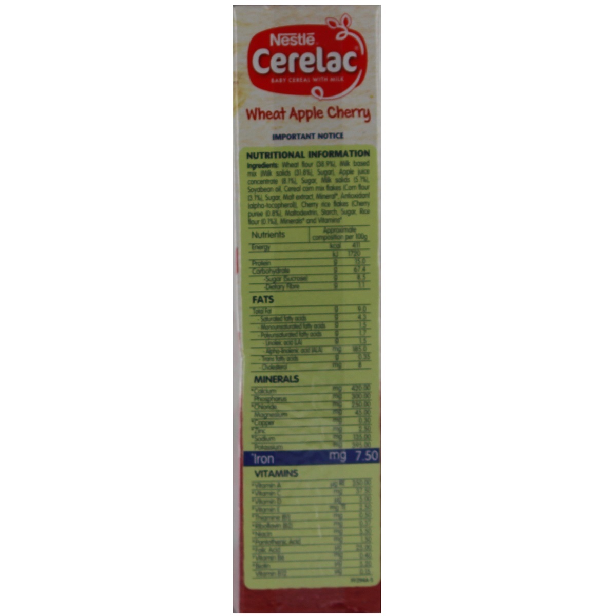 Cerelac Stage - 2 Wheat Apple & Cherry 300g