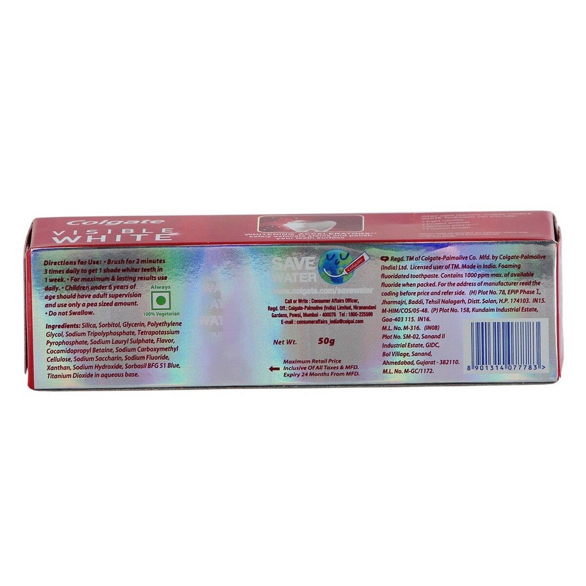 Colgate Tooth Paste Visible White 50g