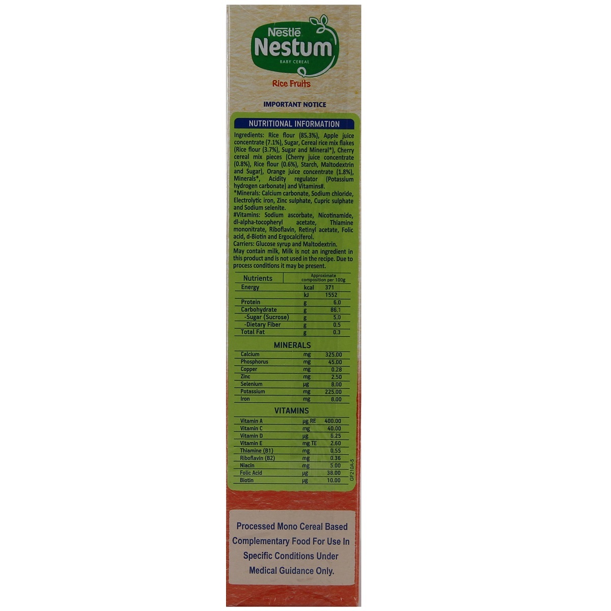 Nestle Nestum Rice & Fruit Stage 3 300g