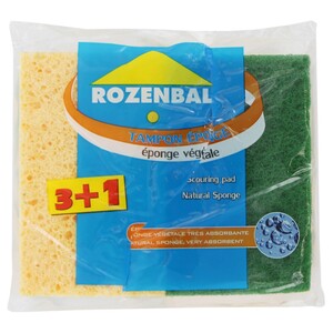 Rozenbal Scouring Pad Natural Sponge 3's