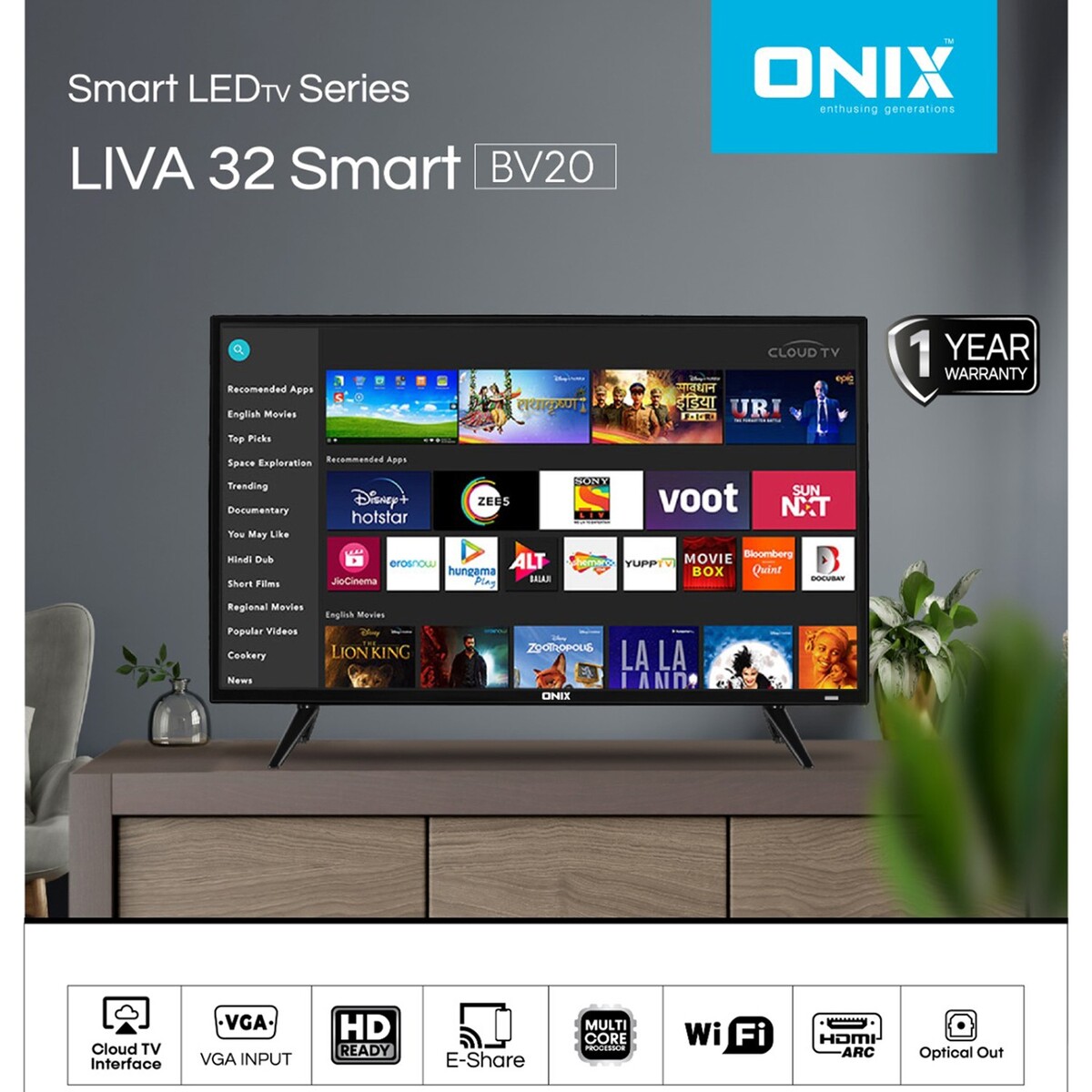 Onix Liva BV20 LED Smart TV 32"