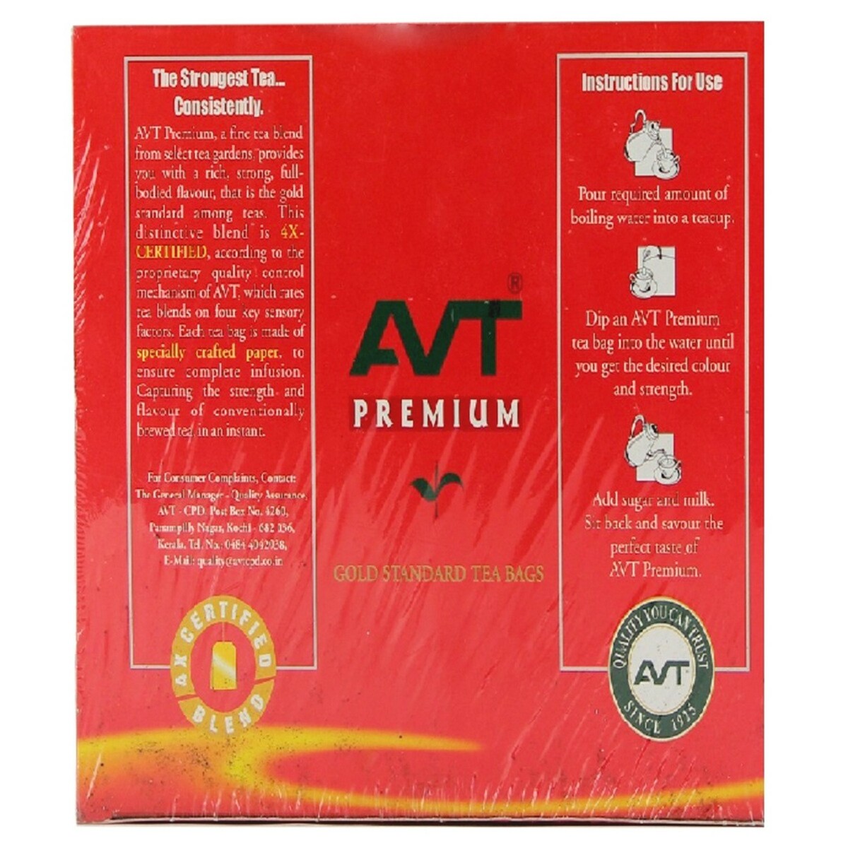 AVT Premium Tea 100 Tea Bags