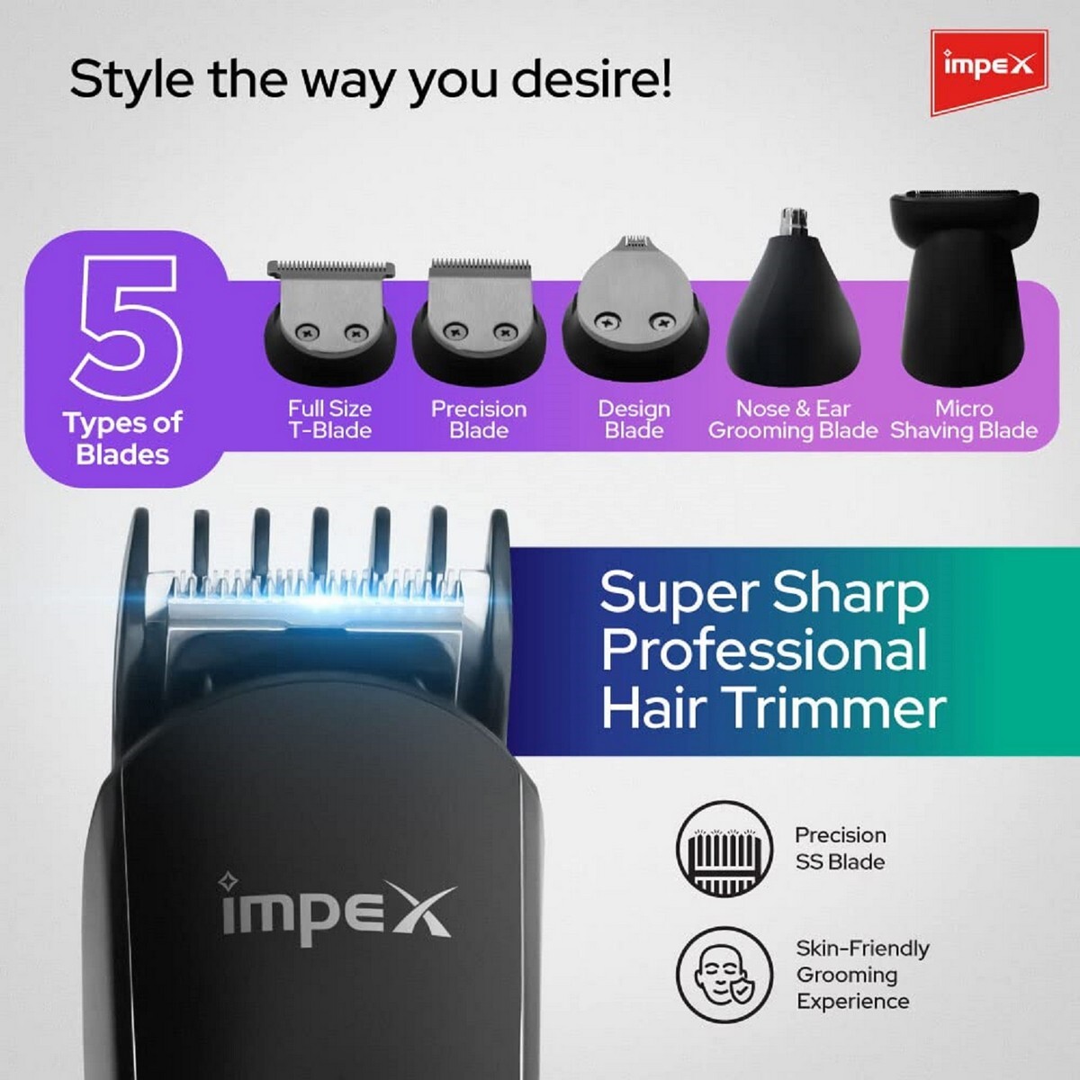 Impex GK 402 8-in-One Professional Multi Grooming and Trimmer Kit