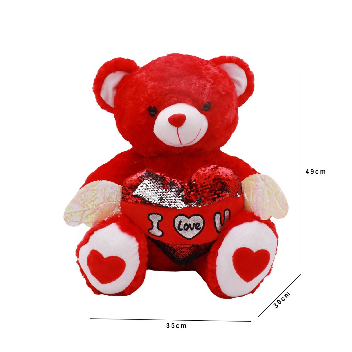 Skid Fusion Teddy Bear Plush50 CMWS6099-1 Assorted Colour & Design