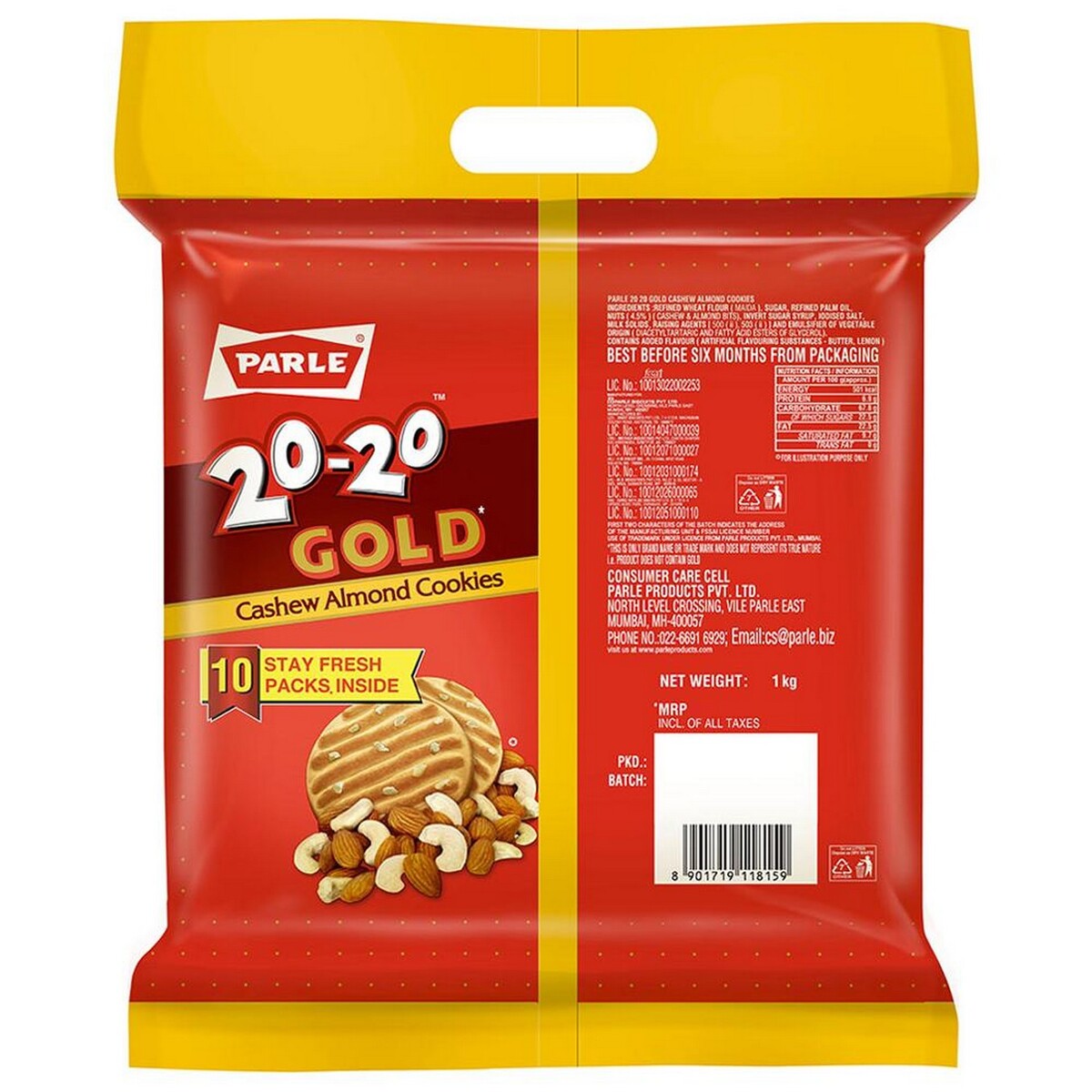 Parle 2020 Gold Cashew Almond 1 kg