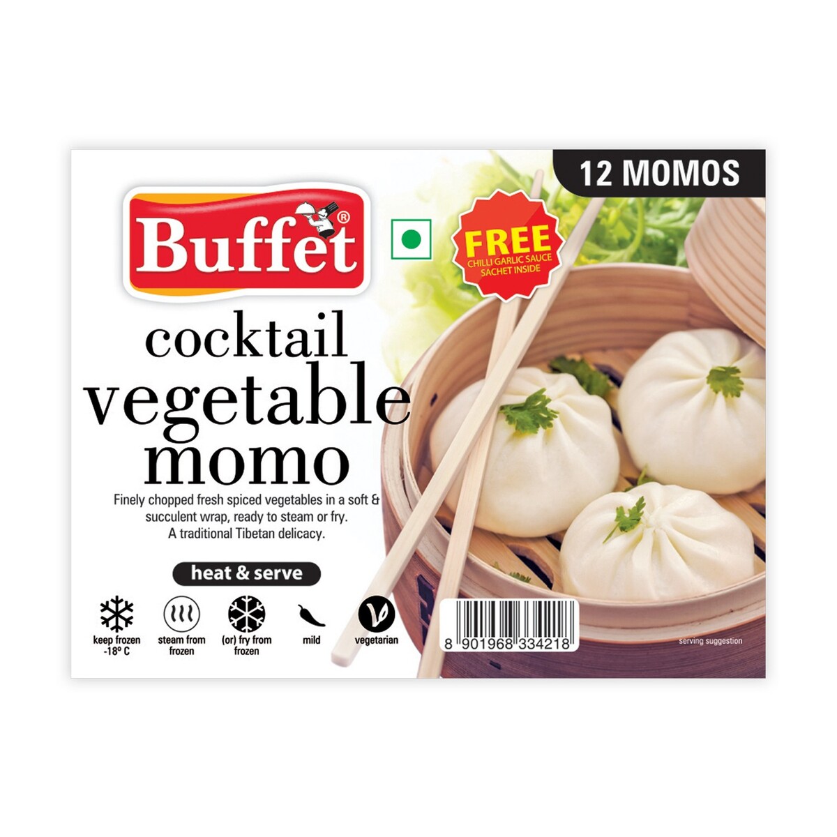 Buffet Vegetable Momo 250g