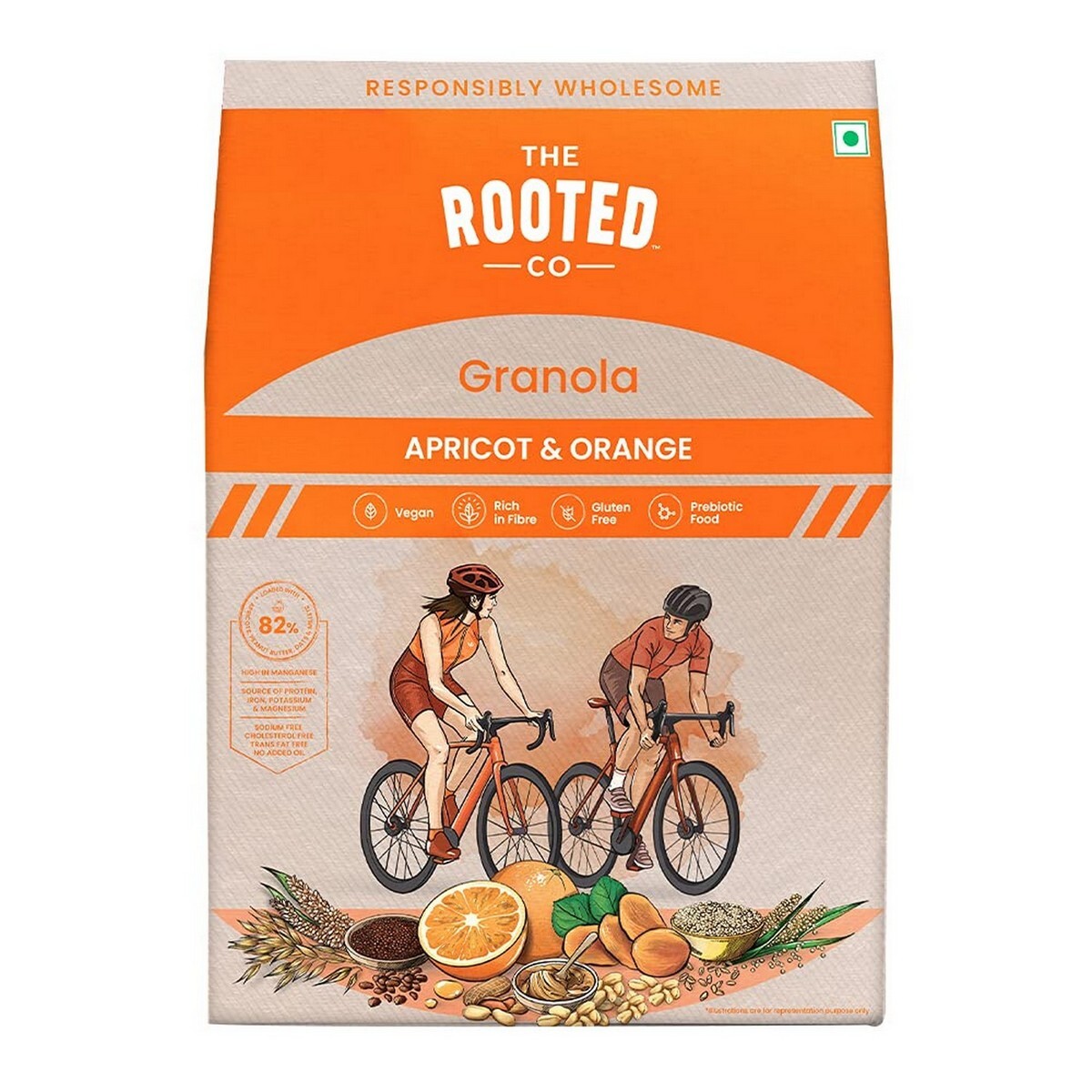 The Rooted Company Granola Apricot & Orange 400g