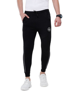 Classic Polo Mens Slim Fit Black Solid Jogger Pant