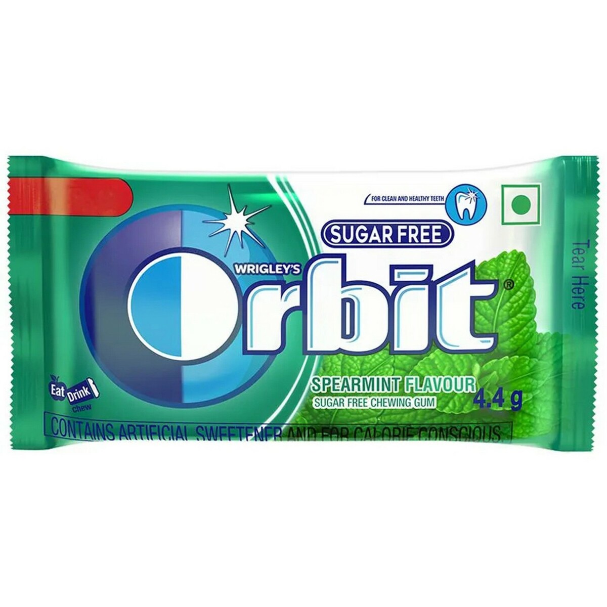 Wrigley's Chewing Gum Orbit Spearmint Sugar Free 4.4g