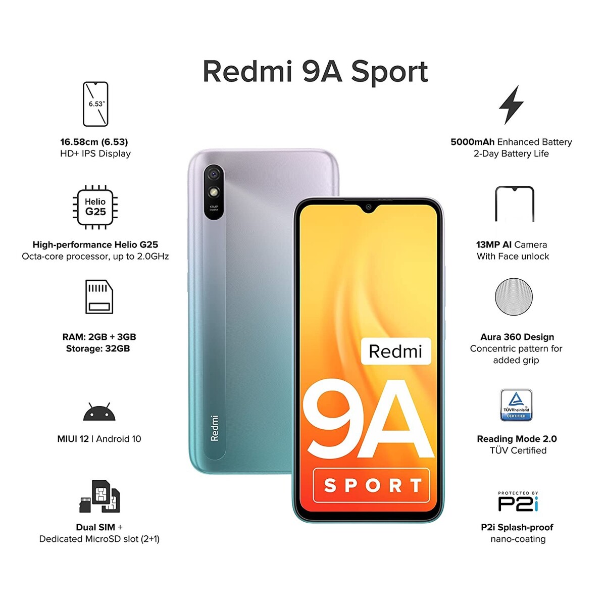 Xiaomi Redmi 9A Sport 3GB/32GB Metallic Blue