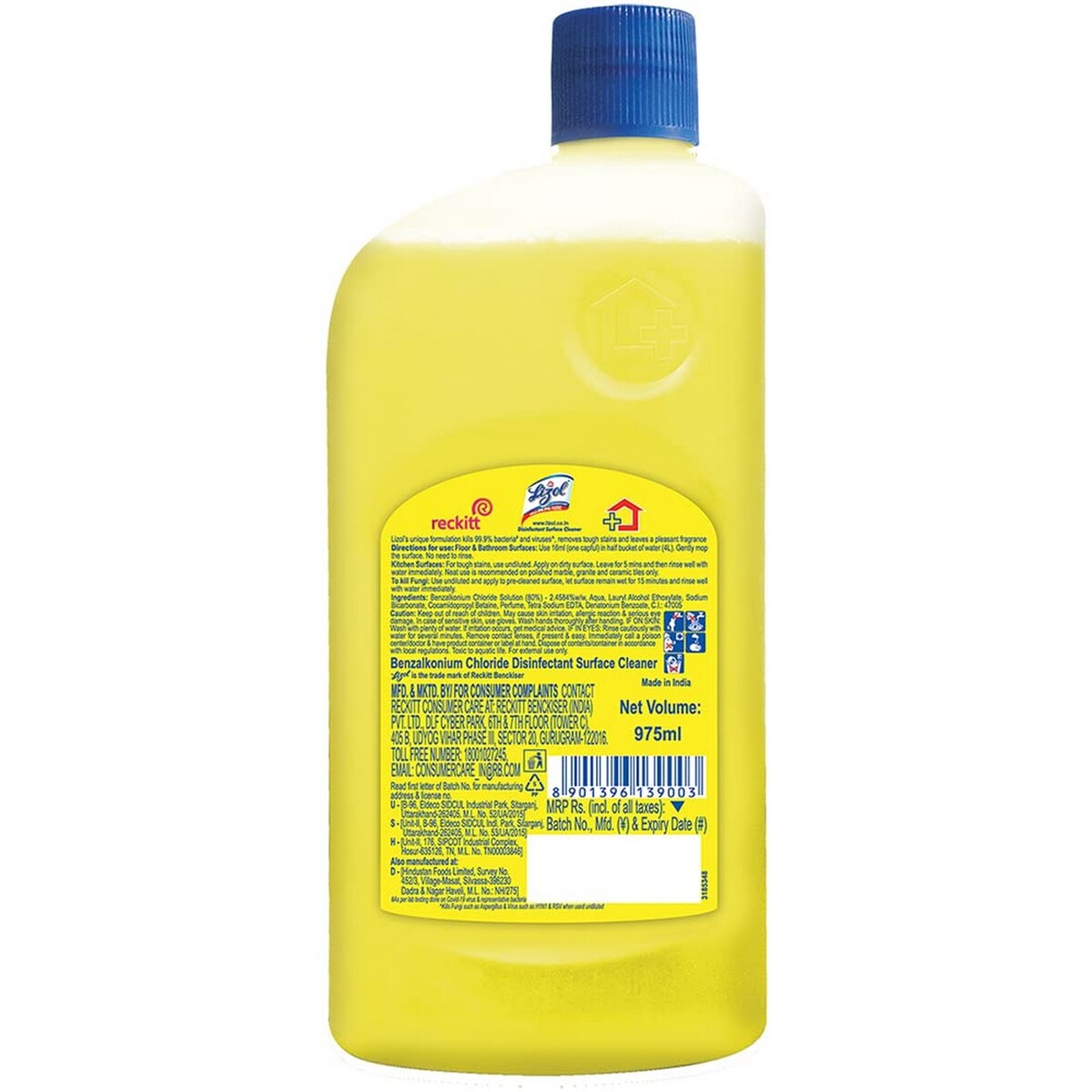 Lizol Disinfectant Surface Floor Cleaner  Citrus  625mlx2's