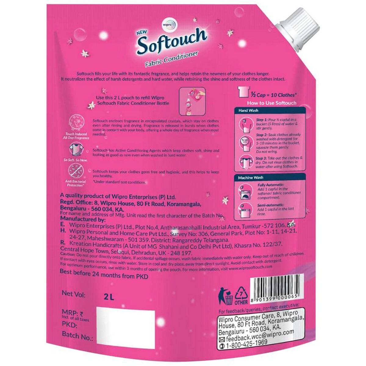 Softouch Garden Bouquet Fabric Conditioner 2L