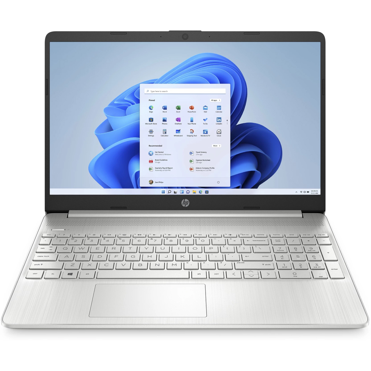 HP Notebook FQ4021TU Core i5 11th Gen 15.6" Win 11+MSO Natural silver