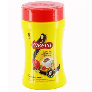 Buy Meera Hair Wash Powder Herbal Jar 120g Online - Lulu Hypermarket India