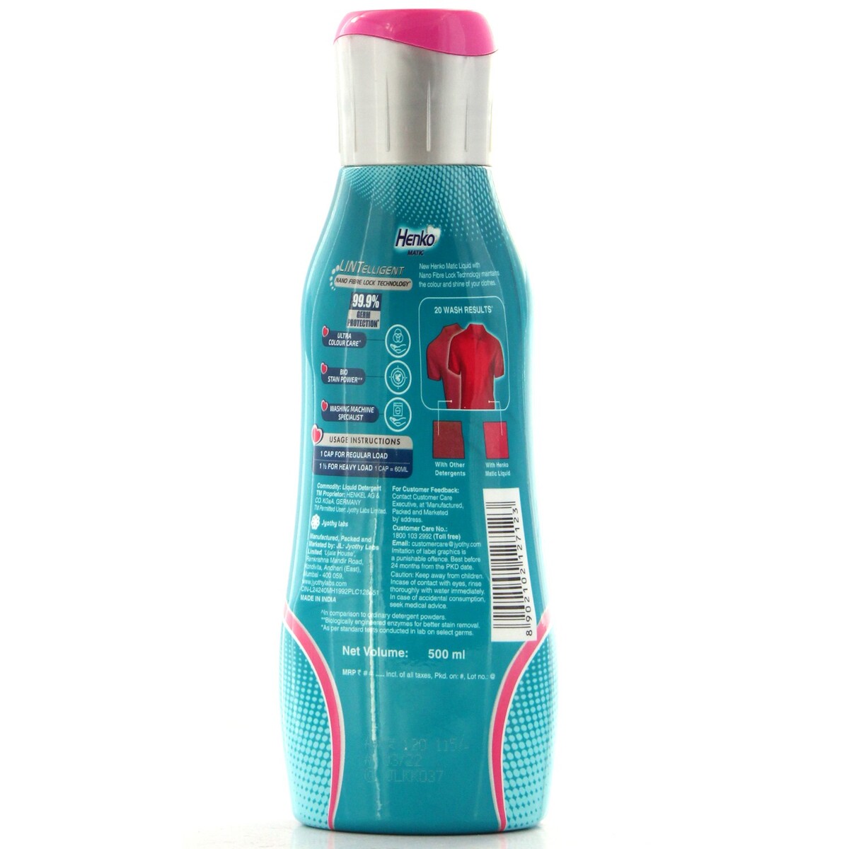 Henko Matic Liquid Detergent Front Load 500ml