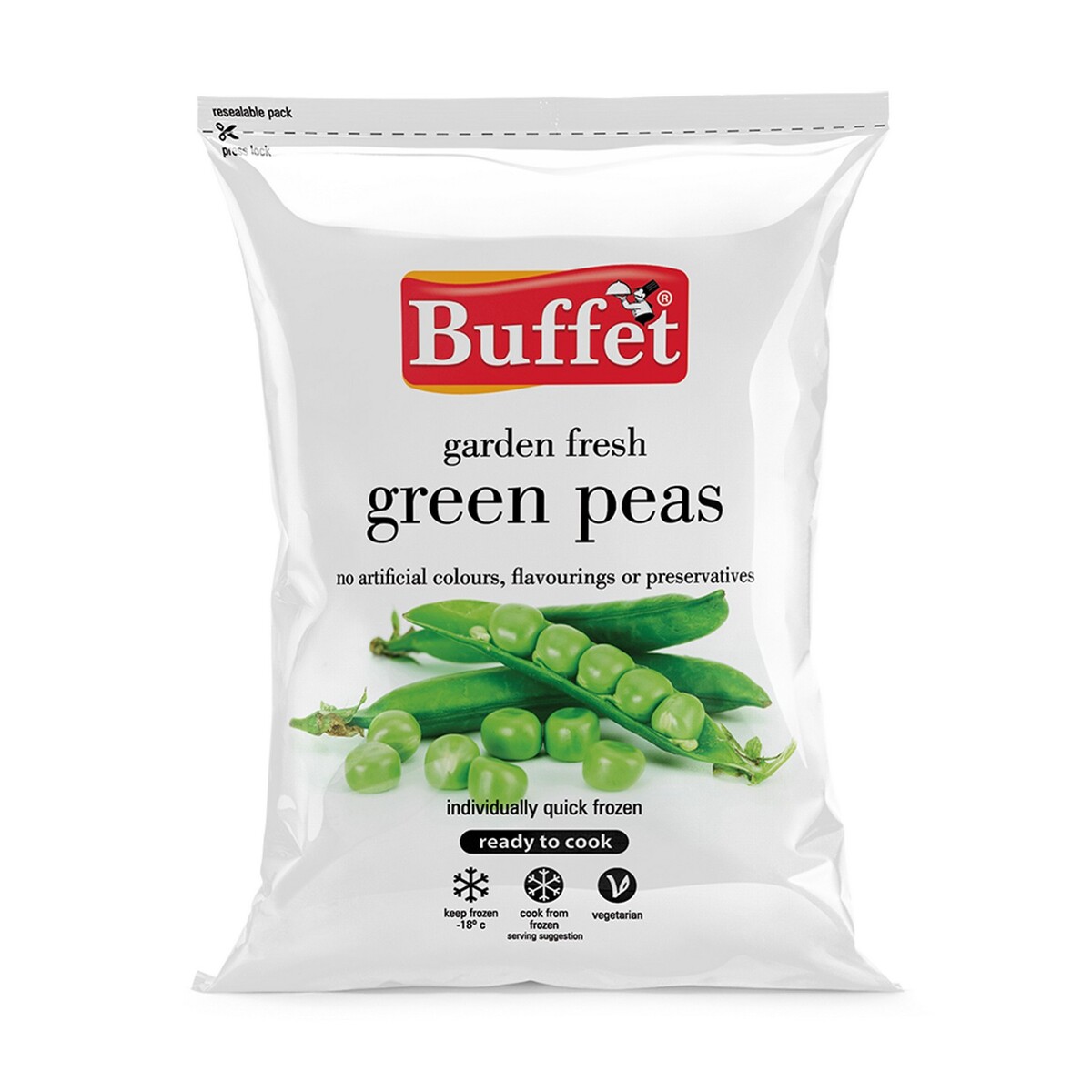 Buffet Frozen Green Peas 500gm