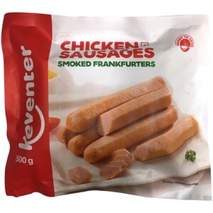 Keventer Chicken Smoked Sausage Franks 500g