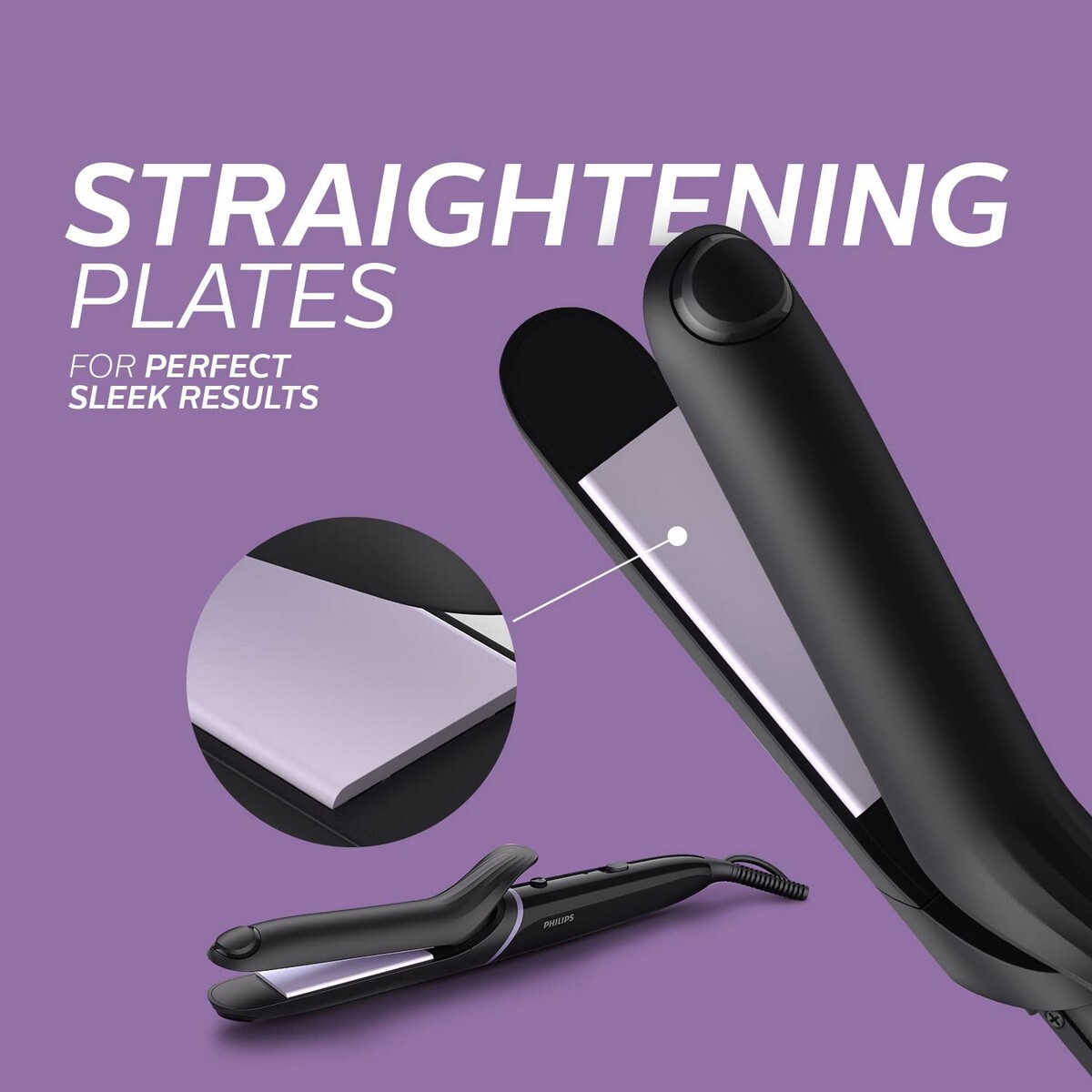 PHILIPS BHH816 Crimp, Straighten or Curl with the single tool, quickly and without fear of heat damage, Black Multi Styling Kit