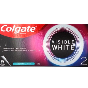 Colgate Toothpaste Visible White O2 Aromatic Mint 50g