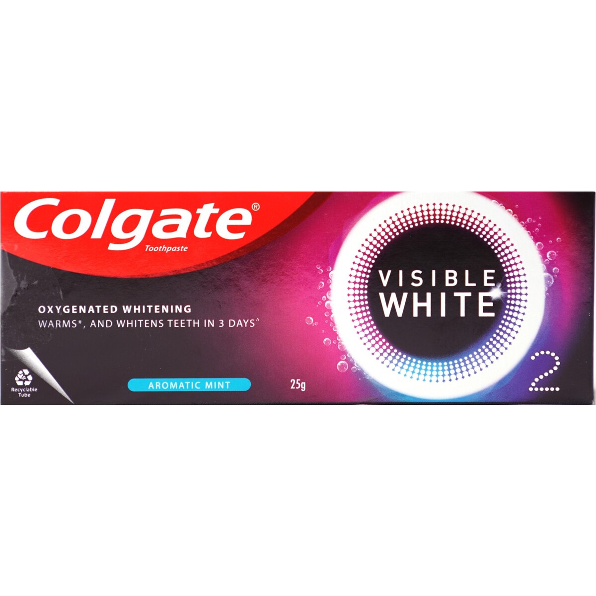 Colgate Toothpaste Visible White O2 Aromatic Mint 25g
