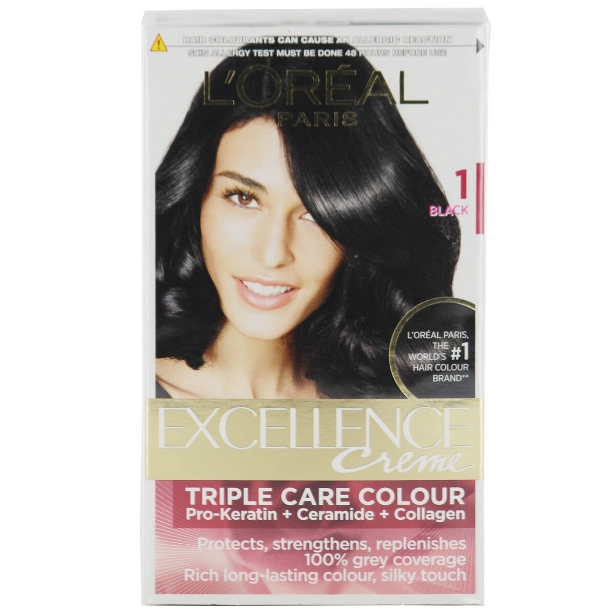Buy L'Oreal Paris Hair Colour Excellence # 1 Black Online - Lulu  Hypermarket India