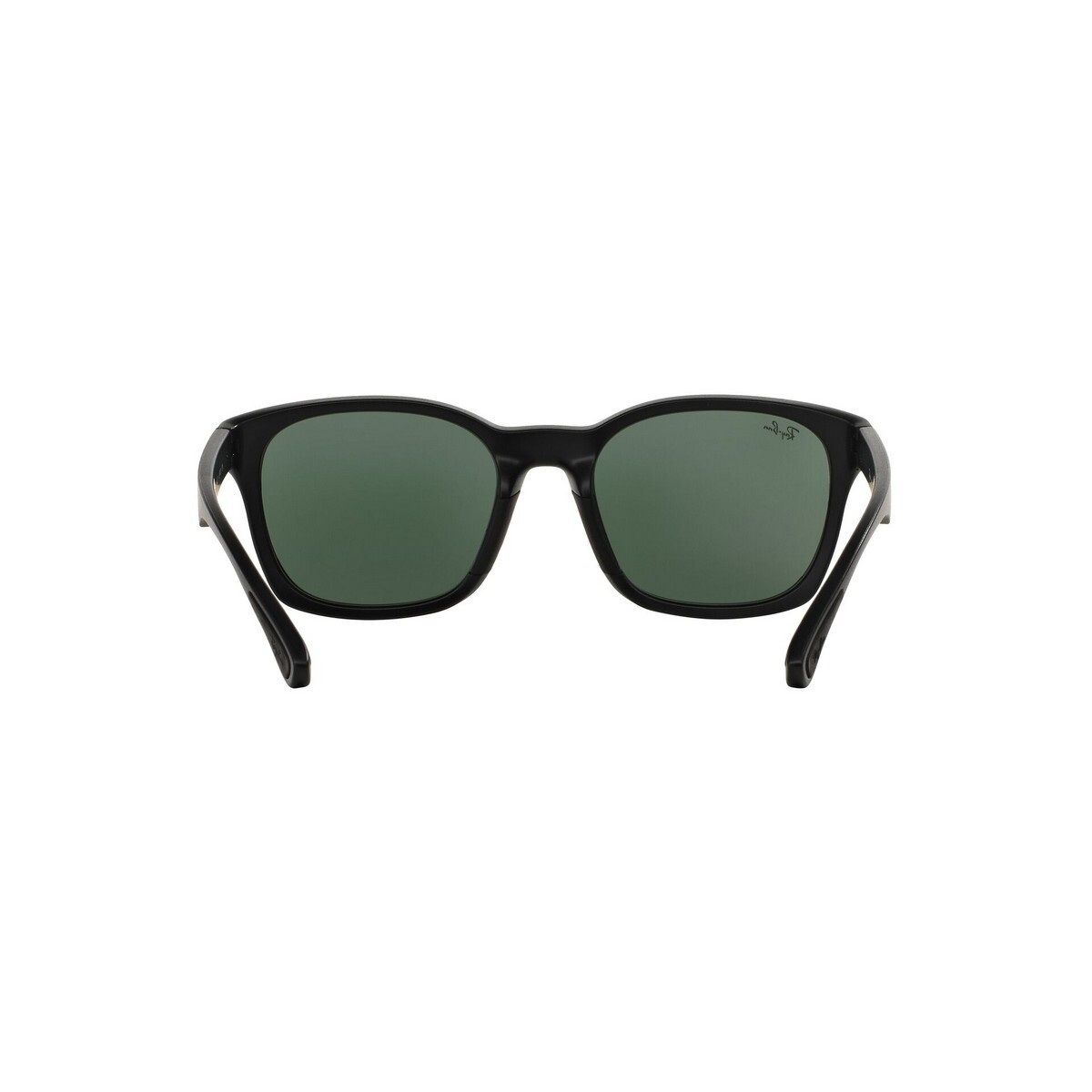 Rayban Mens Matte Black Frame With Green Lens Sunglass