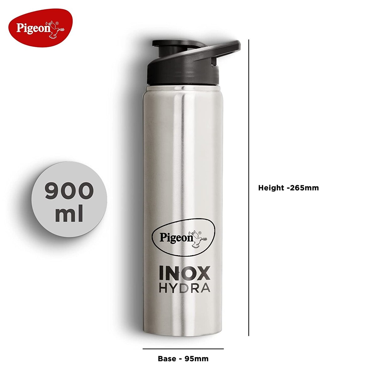 Pigeon StainlessSteel Inox Hydra Water Bottle 900Ml 14921