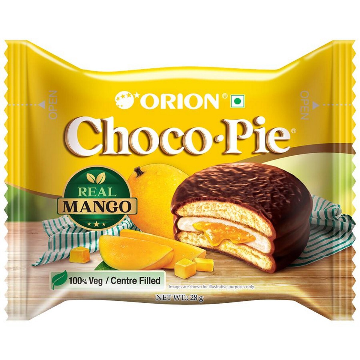 Orion Real Mango Choco Pie 6 Pcs 168g