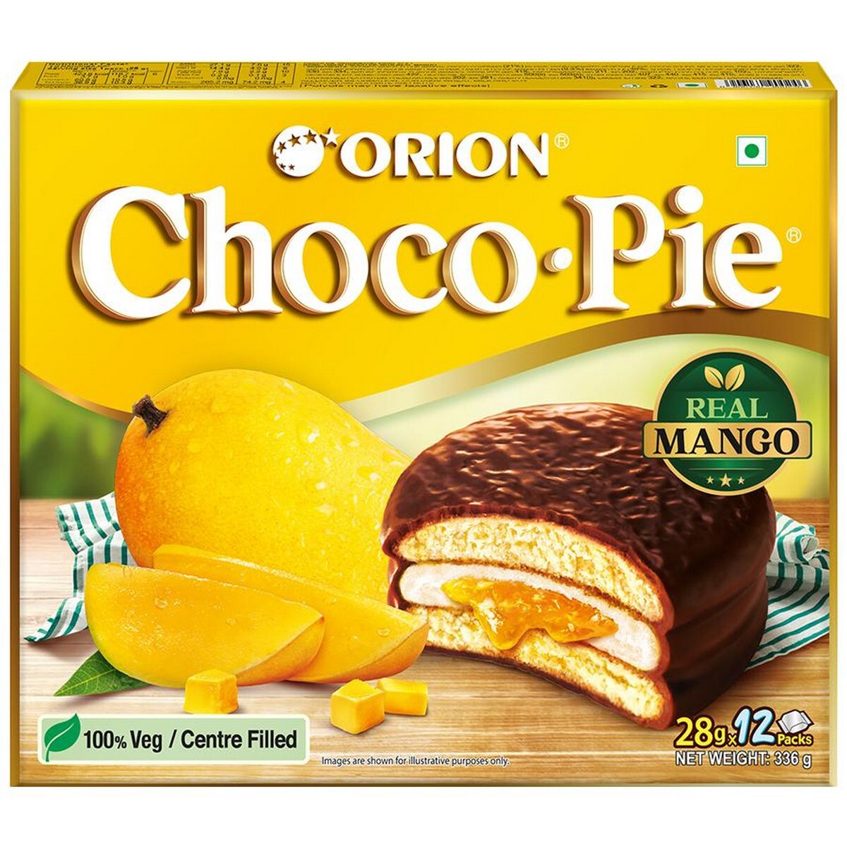 Orion Real Mango Choco Pie 12Pcs 336g