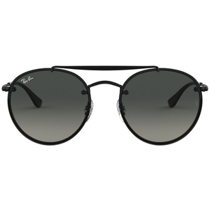 Rayban Unisex Demi Gloss Black Frame With Grey Gradient Dark Grey Lens Sunglass