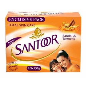 Santoor Soap Sandal 150g 4's