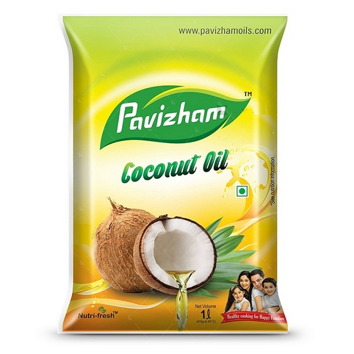 Pavizham Coconut Oil 1Ltr Pouch