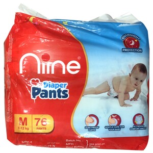 Niine Baby Diaper M 76's