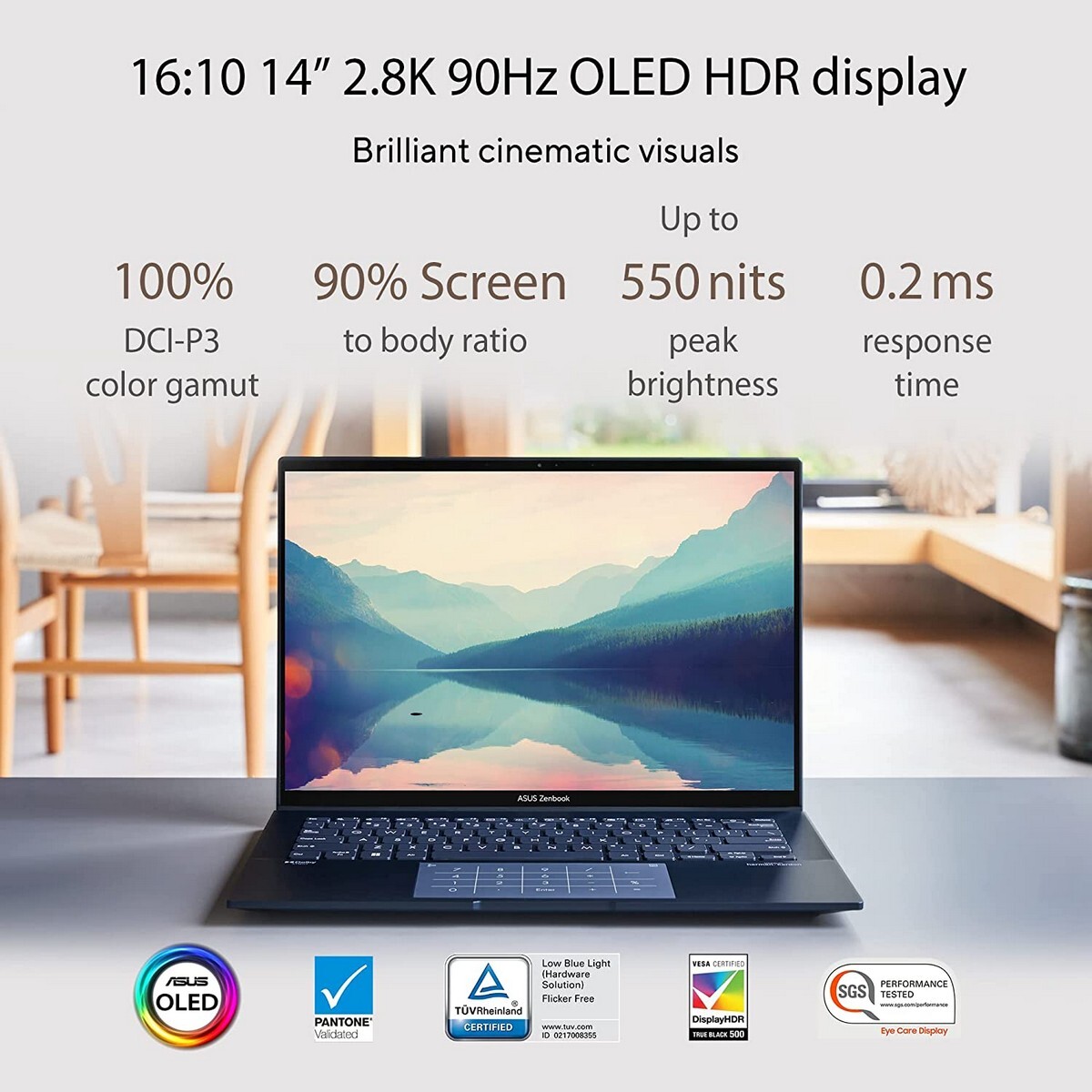 ASUS Zenbook 14 KM731WS Core i7 12th Gen 16GB/512GB SSD/Win 11 Thin and Light Laptop