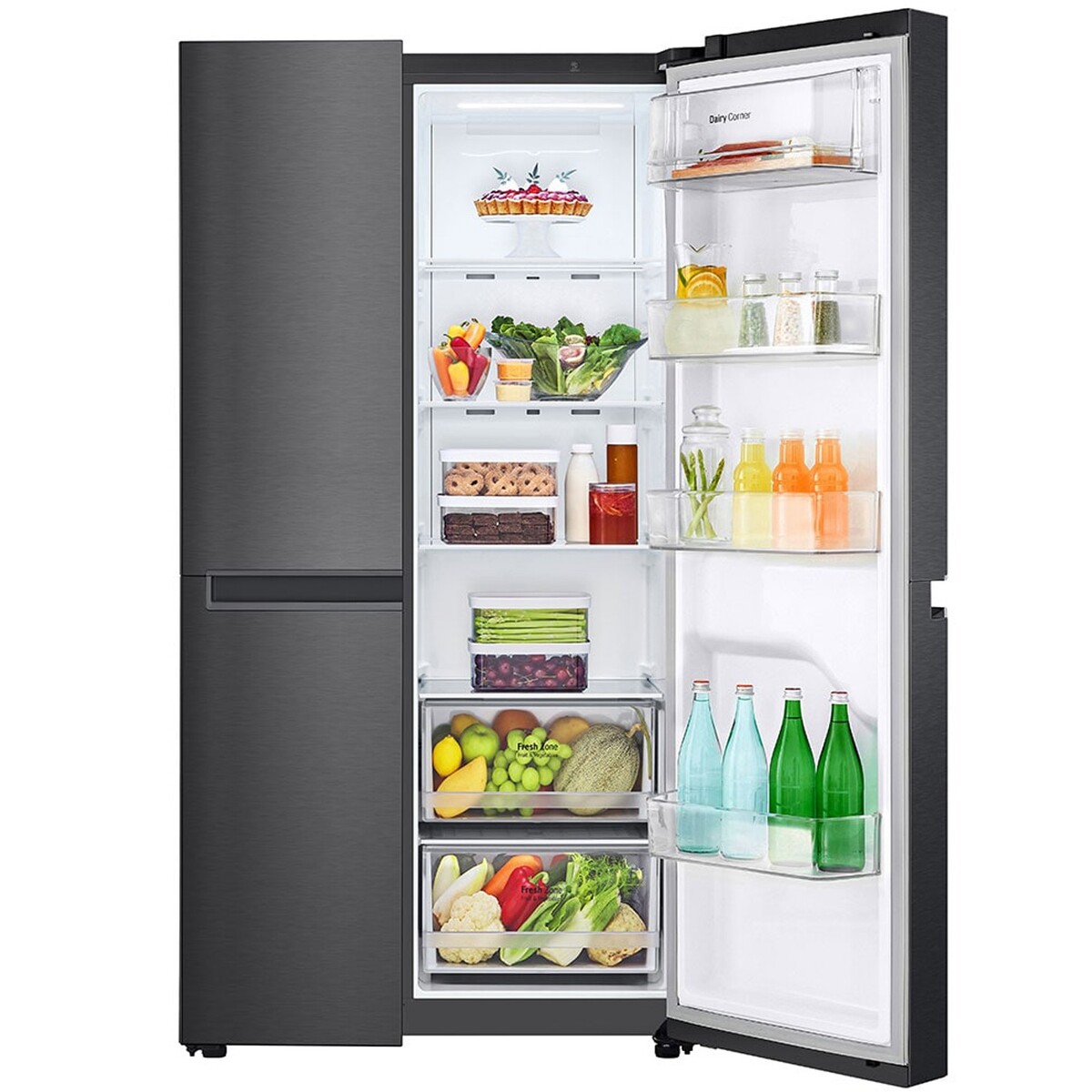 LG Side by Side Refrigerator GC-B257KQBV 688L