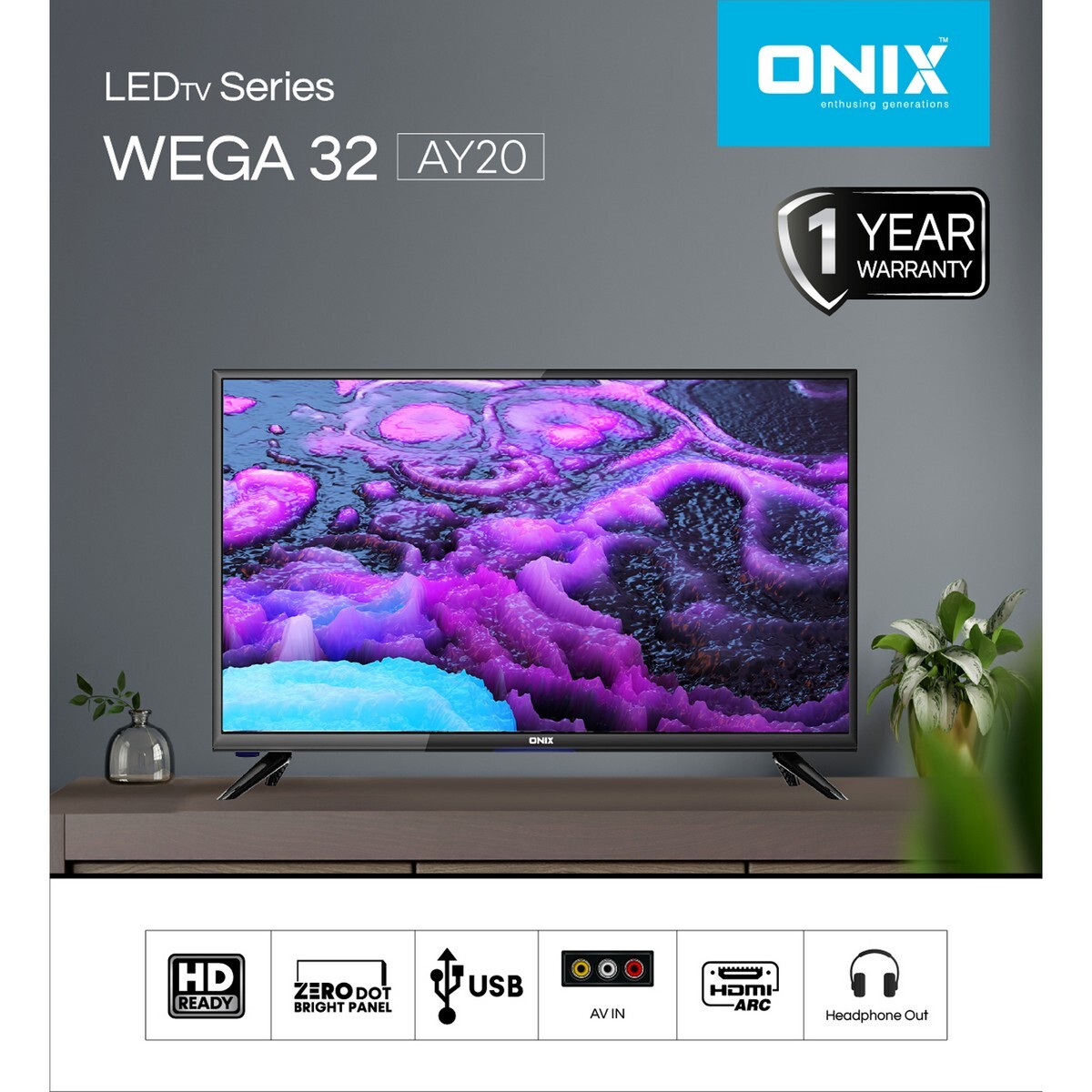 Onix HD Ready LED TV Wega AY20 32"