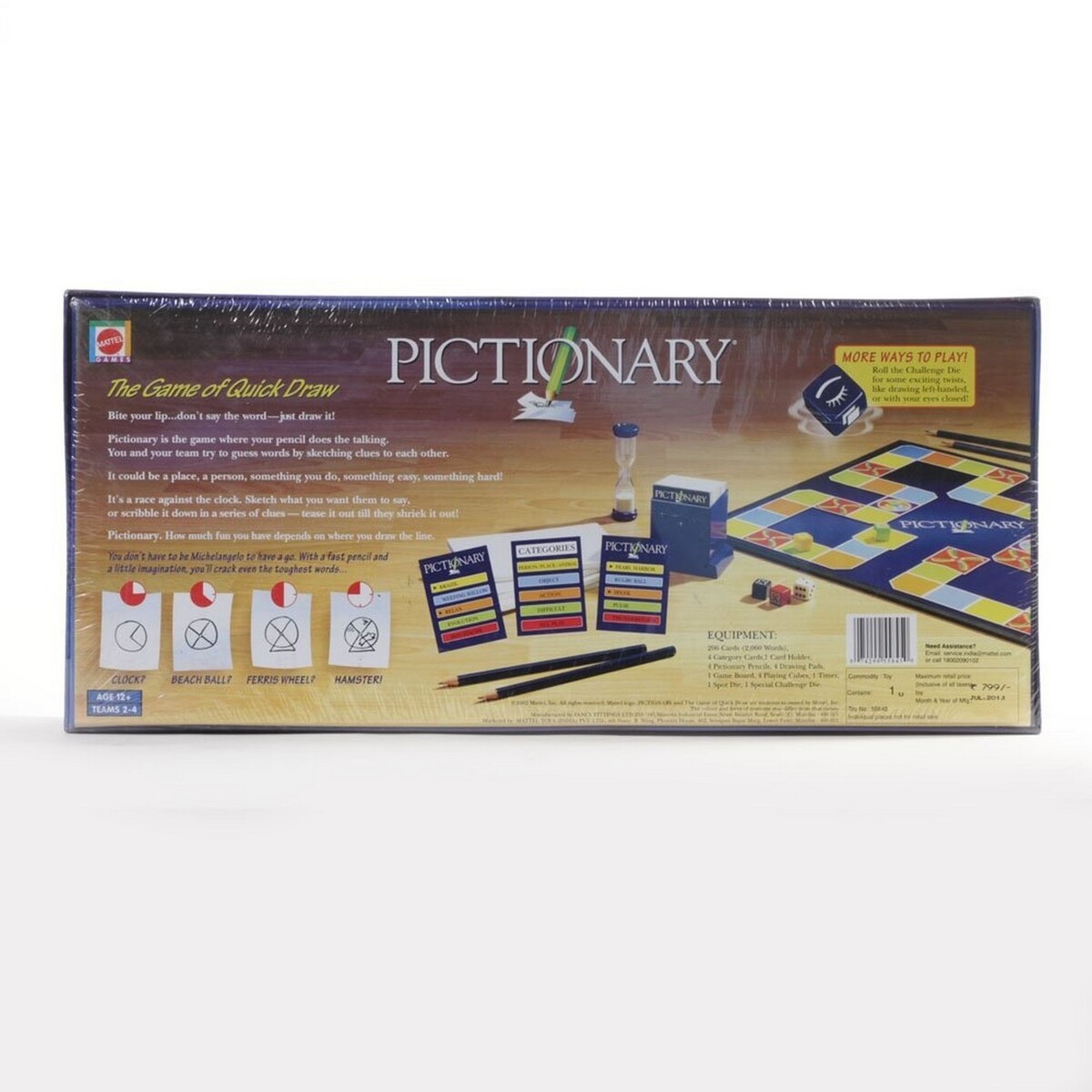 Mattel Pictionary Adult Classic Game 55845