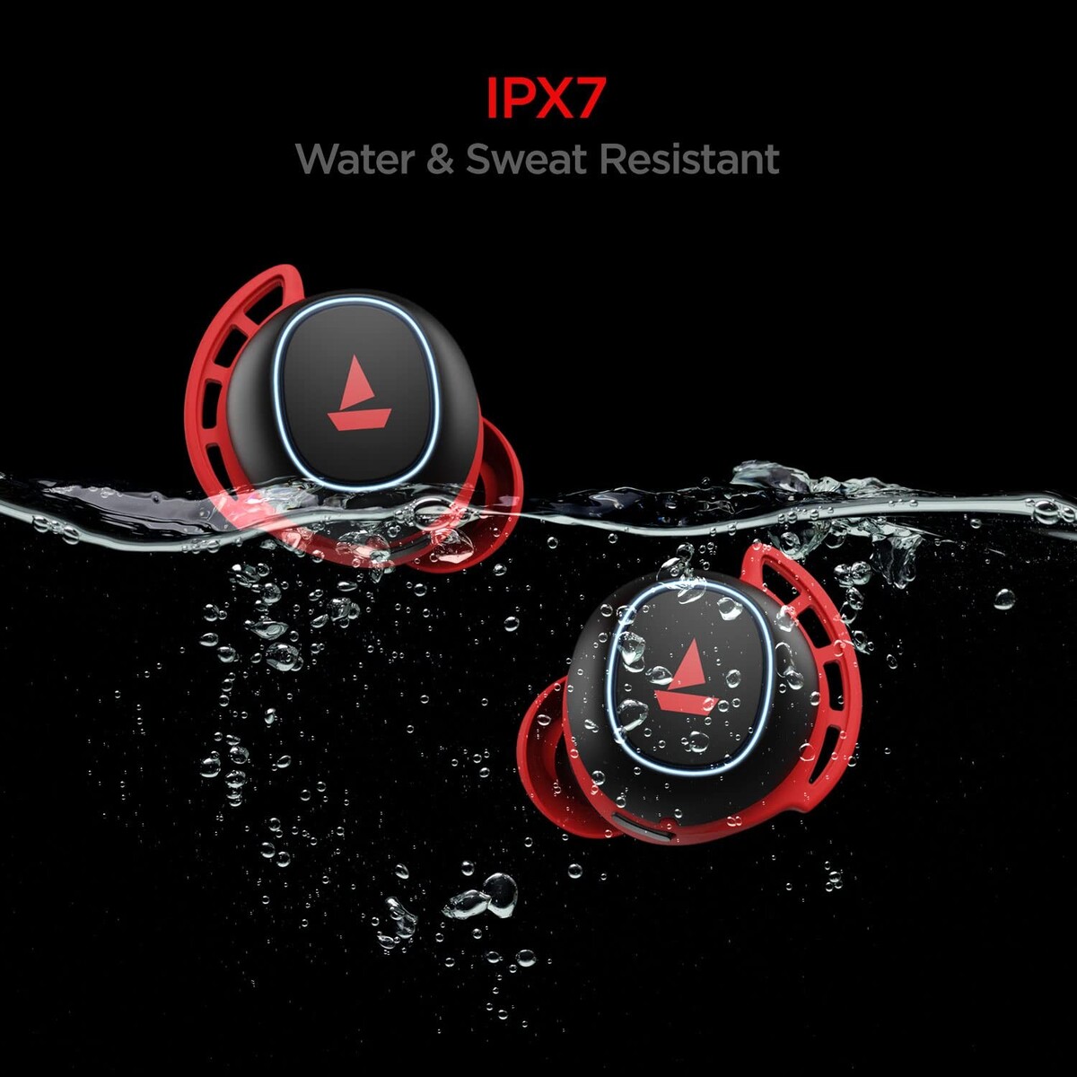 Boat TWS Airdopes 441 Pro RTL Wireless Earbuds with IPX7 Sweat and Water Resistance, Red
