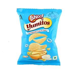 Bingo Cream & Onion Potato Chips 50g