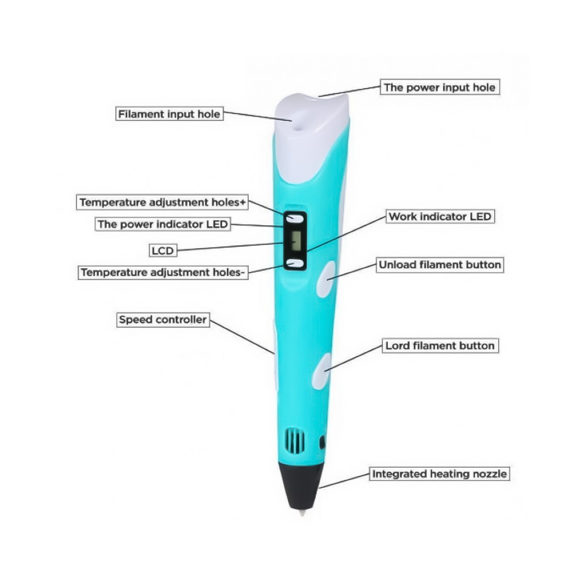 Win Plus 3D Electric Pen With Acesssory P62