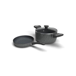 Impex Royal Non Stick Granite Cookware 3pc RHFS2424