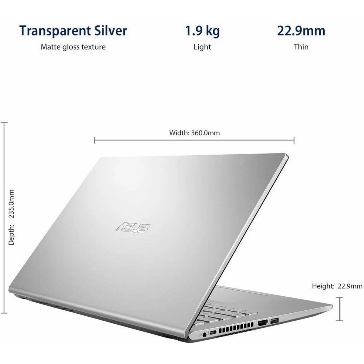 Asus Vivobook BQ512WS AMD Ryzen-5 15.6" Win 11+MSO Transparent Silver
