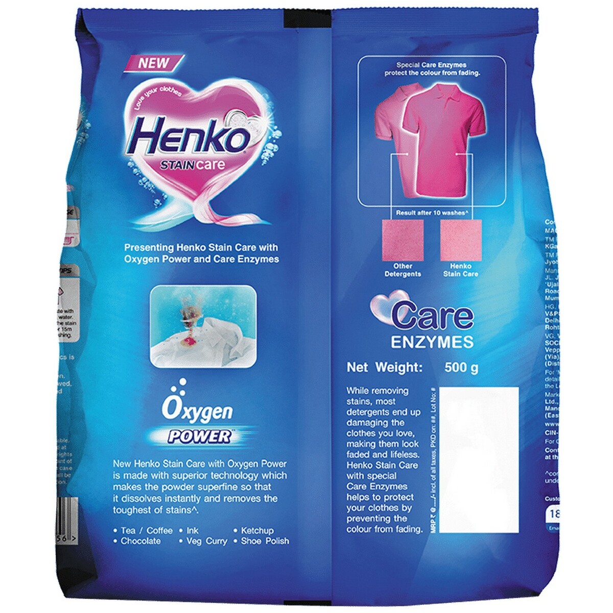 Henko Stain Care Powder 500g