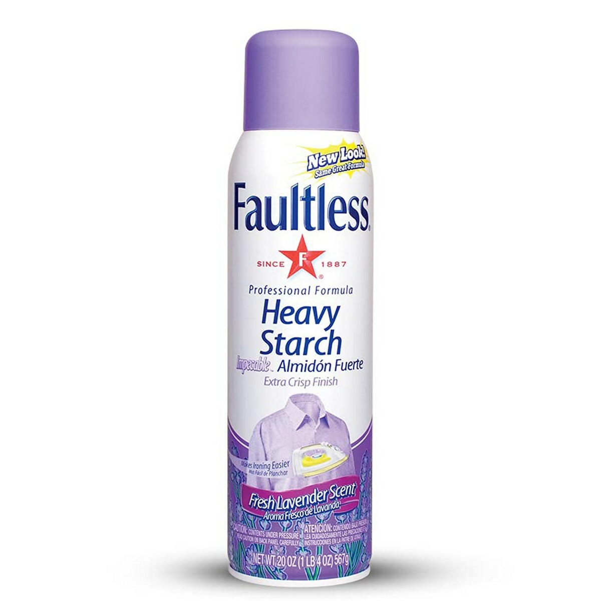 Faultless Spray Heavy Starch Mountain Lavender 567g
