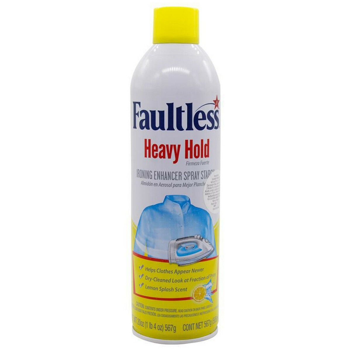Faultless Spray Heavy Starch Lemon Splash 567g
