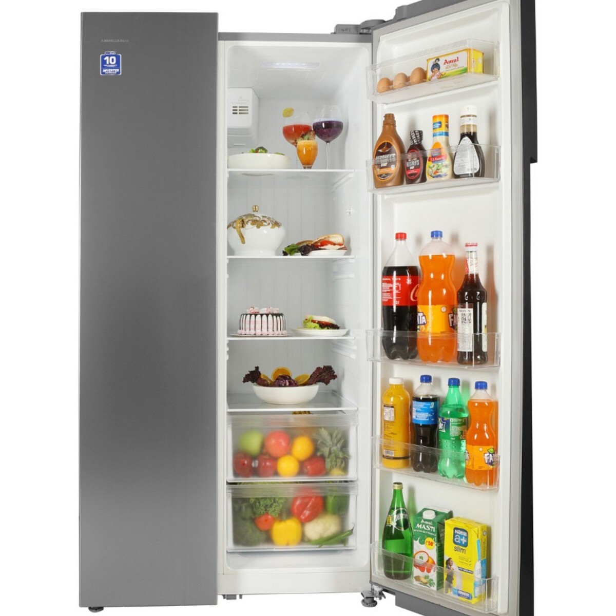 Lloyd 587 L Frost Free Side by Side Refrigerator  GLSF590DSST1GB