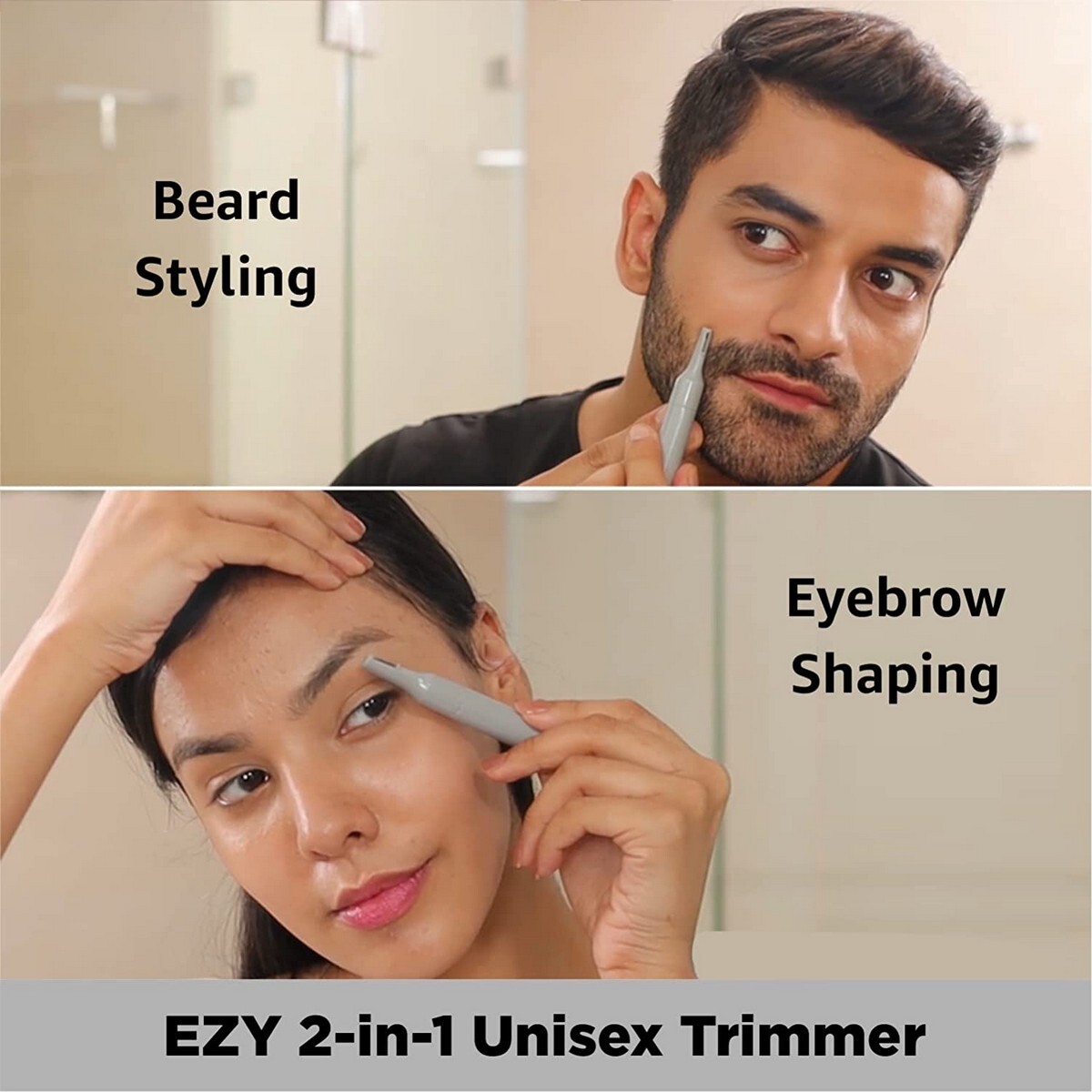 VEGA EZY 2-In-1 Unisex Face/Body & Nose Trimmer, IPX 5 Water Resistant, VHBT-02