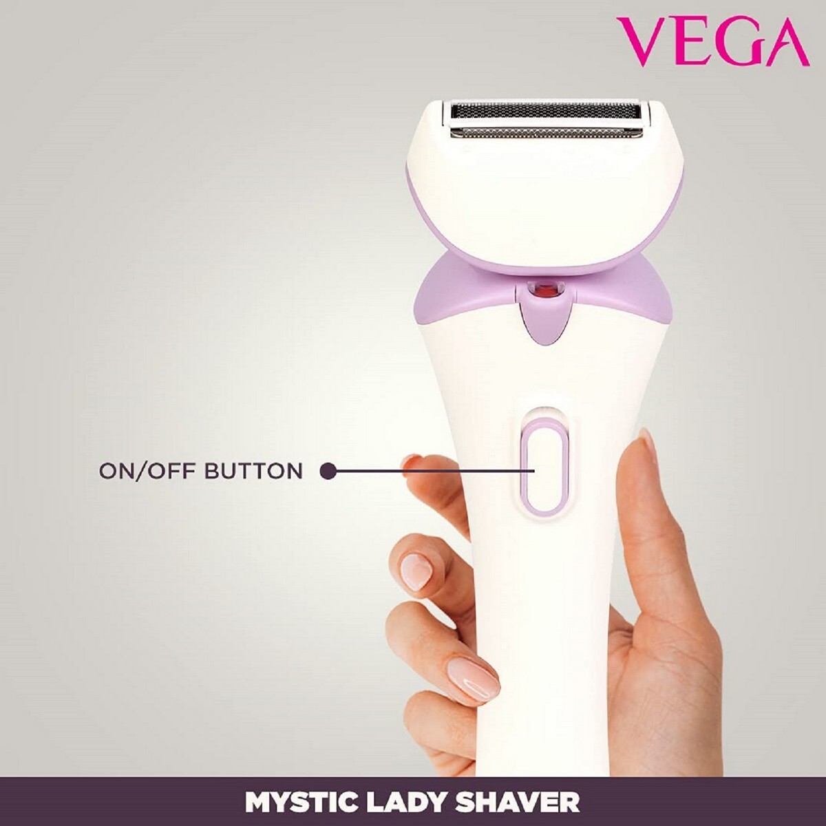VEGA Mystic Lady Shaver For Women, 90 Mins Runtime with Quick Charge, IPX 6 Waterproof And Cord & Cordless Use