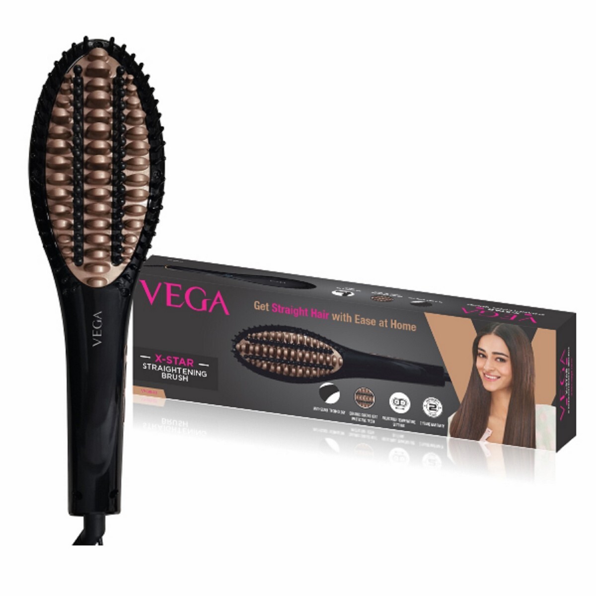 Vega Hair Straightner Brush VHSB 03